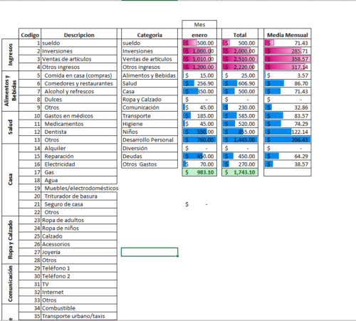 Control de Ingresos y Gastos